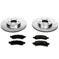 thumbnail image 3 of PowerStop Front Z23 Evolution Sport Carbon-Fiber Ceramic Brake Pad and Drilled & Slotted Rotor Kit Fits: CHEVROLET SAAB Select Models K1453, 3 of 10
