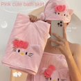 thumbnail image 2 of Sanrio-Conjunto de tres piezas de Hello Kitty para baño, conjunto de toalla y falda de baño kawaii de secado rápido, no se cae, falda de baño de anime de dibujos animados, 2 of 7