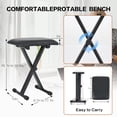 thumbnail image 4 of Piano digital MSTNE de 88 teclas con soporte y banco, color negro, 4 of 7