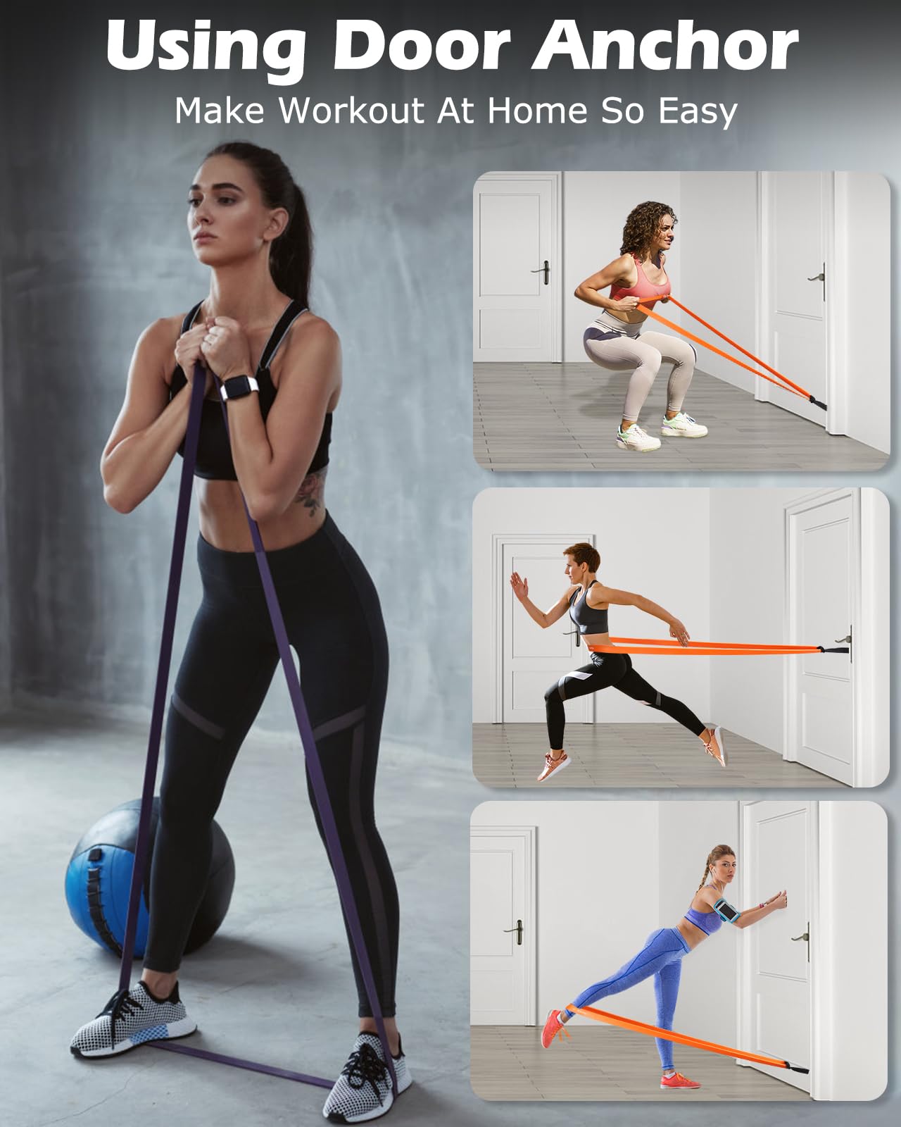 Zacro Resistance Bands Set of 6 with Storage Bag photo 4