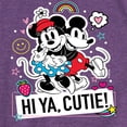 thumbnail image 3 of Mickey & Friends - Mickey Minnie Hi Ya Cutie - Toddler And Youth Girls Short Sleeve Graphic T-Shirt, 3 of 5