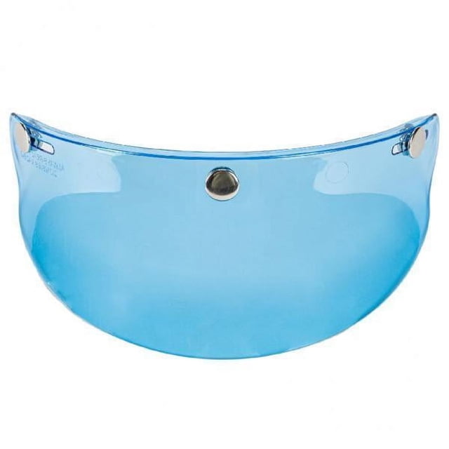 Visera Para Casco De Motocicleta 4x3-Snap, Visera Para El Sol, Transparente, Azul