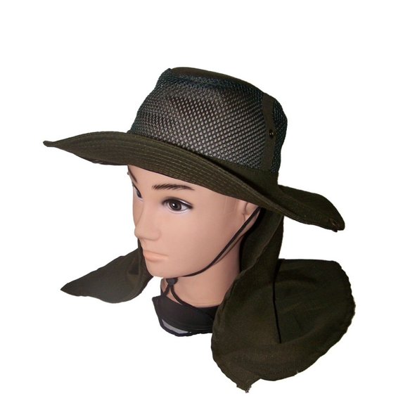 Safari Hiking Army Boonie Bush Military Neck Cover Hats (SafHat10W ^*)