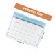 thumbnail image 2 of unbranded De Pared Resistente Para Agenda Y Planificación Diario Con Estilo Moderno Azul, 2 of 8
