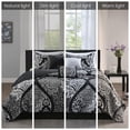 thumbnail image 2 of Madison Park 6 Piece Printed Cotton Quilt Set with Throw Pillows, 2 of 5
