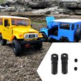 thumbnail image 3 of Accesorios de adaptador de eje trasero Ounissouiy para WPL 1/16 B16 B24 C14 C24 Metal negro, 3 of 6