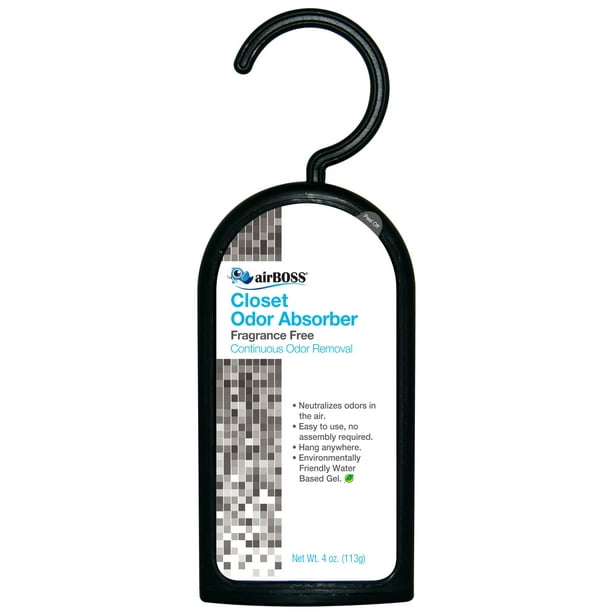 airBoss Closet Odor Absorber, Fragrance Free, 4 Oz