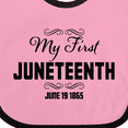 thumbnail image 4 of Inktastic My First Juneteenth June 19, 1865 Boys or Girls Baby Bib, 4 of 4