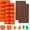 Orange Pumpkin, variant on 4 count Pumpkin Ice Cube Mold Mini Fall Molds Thanksgiving Mold Fall Molds, Maple Leaf Molds Pumpkin Silicones Mold for Thanksgiving Autumn Harvest