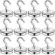 thumbnail image 1 of Ganchos magnéticos resistentes, gancho magnético de neodimio fuerte de 100 libras para el hogar, lugar de trabajo, oficina y garaje, 32 mm (1,26 pulgadas) de diámetro, paquete de 12, 1 of 5