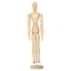 thumbnail image 2 of Maniquí de madera para artistas, articulado, con soporte, accesorio de fotografía flexible 44 cm x 10 cm, 2 of 9