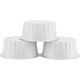 thumbnail image 2 of Moldes desechables para cupcakes con tapa, 50 unidades de flan, 8,5 x 6,5 x 6 cm, para hornear, de aluminio, para postres, flan y cupcakes, ideal como recuerdo de baby shower (blanco), 2 of 5
