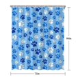 thumbnail image 5 of Blue Dog Paw Footprint Shower Curtain 72"x84" ,Bathroom Decorative Shower Curtains Set with 12 Hooks,Modern Waterproof Washable Shower Curtain, 5 of 6