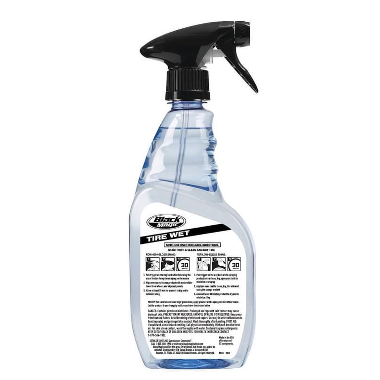 Black Magic Tire Wet Spray, 23 oz, Long-Lasting High Gloss photo 2