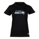 thumbnail image 1 of NFL Playera Aficionado Básica Seattle Seahawks Negro para Mujer, Talla Chica, 1 of 5