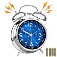 thumbnail image 1 of Reloj despertador ruidoso para adultos que duermen profundamente, silencioso, de cuarzo, sin tictac, con luz de fondo, despertador analógico de dos campanas para niños, para dormitorios y mesitas de, 1 of 4