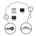 thumbnail image 3 of InStyleDesign  Stella 6-Sided Bay Window Curtain Rod, 3 of 3