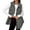 Gray, variant on Jackets for Women Trendy Women's Loose Solid Color Casual Lapel with Button Jacket Tops Coffee L
