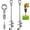18''-2Pcs, variant on 18" Heavy-Duty Ground Anchors Screw in, 3" Wide Spiral Earth Anchors for Swing Set, Wind Resistant Mobile , Trampoline, Sheds - Fully Welded Ground Anchors-Set of 4