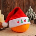 thumbnail image 6 of Lilgiuy Christmas Hat for Women and Men, 2024 New Thickened Embroidered Santa Hat, Holiday Velvet Hat, Velvet Pompom Classic Hat for New Year Party Holiday Headwear, 6 of 6