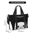 thumbnail image 2 of Rocae Cat Meow for Travel Shoulder Bag Top Handle Handbag with Yoga Mat Buckle for Gym, Work, Travel, 2 of 7