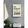 thumbnail image 2 of Awkward Styles No Selfies in the Bathroom Canvas Funny Art Decals Printed Wall Art for Home Bathroom Framed Art No Selfies in the Bathroom Ready to Hang Picture Bath Decor Funny Bath Accessories, 2 of 7