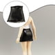 thumbnail image 5 of Elegante falda corta de tela para muñeca a escala 1/12, ropa de moda para mujer Negro, 5 of 9