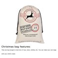 thumbnail image 4 of Bolsa de regalo de calcetín de Navidad Diseño con cordón Titular de juguete de caramelo Organizador de almacenamiento Bolsa de tela Tipo 2 sidaley HA000866-02B, 4 of 7