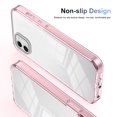 thumbnail image 6 of for iPhone 11 Crystal Clear Case [Anti-Yellowing] Anti-Scratch Transparent Hard Back and Flexible Edge [Military Grade Drop Protection] Shockproof Phone Cover for iPhone 11, Pink, 6 of 8