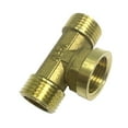 thumbnail image 3 of Adaptador de rosca de latón Baoblaze en vías G1/2' x G1/2' x G1/2', 3 of 8