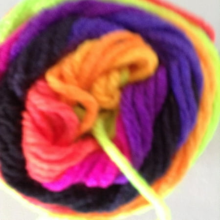 Multi Colored Heart Bulk Buy: Super Saver Yarn, Bright Stripe (4970), Pack of 2 Balls, Red Heart Super Saver Yarn is colored Bright Stripe. Pack of 2 balls. By Red Heart ()