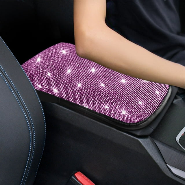 Universal Car Armrest Cushion Cover | Thin Protective Pad with Flashing LED & Elbow Support | 30x22cm Cloth Mat for All Seasons - Multiple Colors