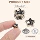thumbnail image 2 of 10 Conjuntos de Botones de Broche, Botones de 11.5 mm Sin Coser, Broches Desmontables para Jeans, Ropa, Abrigo (Beige), 2 of 7