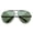 Gunmetal Green, variant on - High Quality Full Frame Big X-Large Oversized Metal Aviator Sunglasses - 70mm