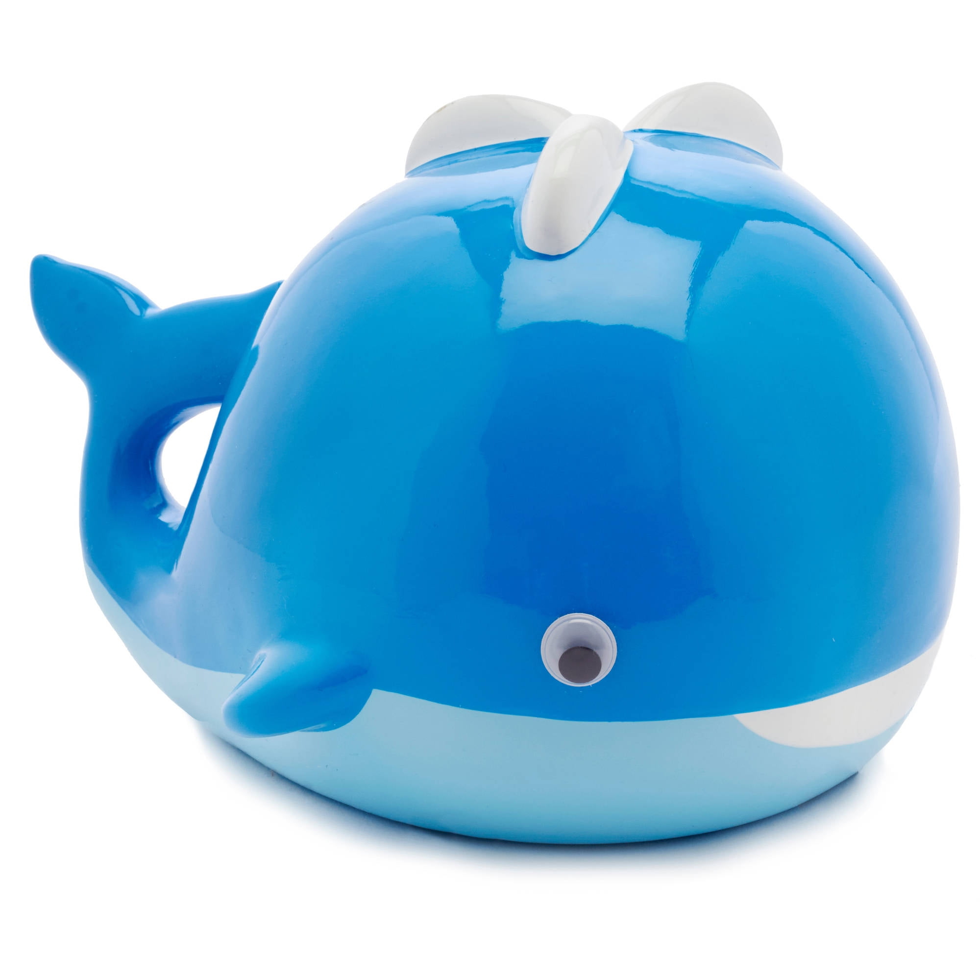 Whale Figural Ceramic Piggy Bank