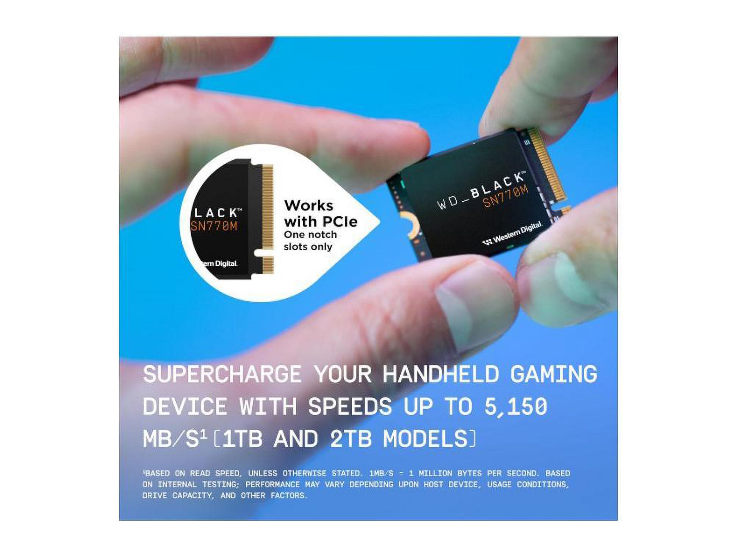 WD_BLACK 2TB SN770M M.2 2230 NVMe SSD for Gaming Devices WD_BLACK 2TB SN770M M.2 2230 NVMe SSD for Gaming Devices