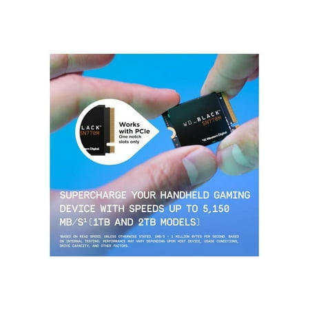 WD - BLACK SN770M 2TB Internal SSD PCIe Gen 4 x4 M.2 2230 for ROG Ally and Steam Deck