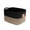 Black, Beige, variant on Cotton Rope Storage Basket with Handles,14x11x9.5 inch,Black & Natural,Multi-use Organizer Bin for Closet Laundry Toy Bedroom Bathroom Office,1 Pack