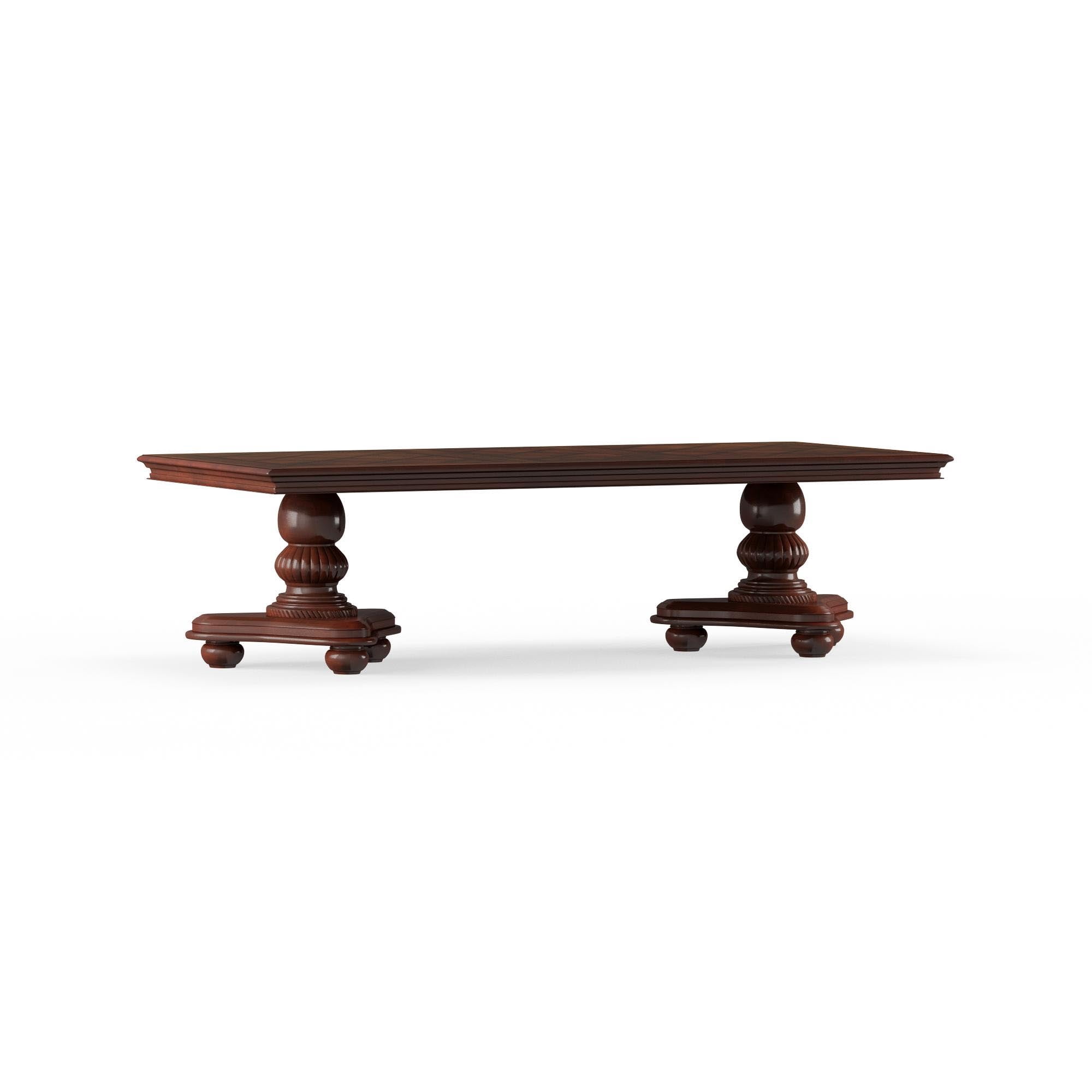 Furniture of America Paxton Traditional Dining Table, Brown Cherry