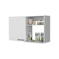 thumbnail image 3 of Miekor Furniture Oklahoma 2 Wall Cabinet, 2 Door Stackable Wall Mounted Storage Cabinet with 2 Side Shelf B5A9272, 3 of 6
