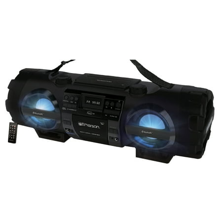 Emerson Bluetooth Radio/CD Player Boombox, Black