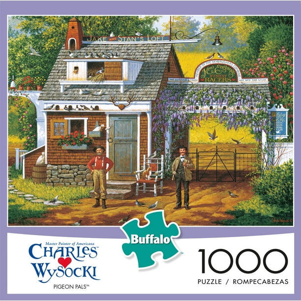 Buffalo Games Charles Wysocki Pigeon Pals 1000 Piece Jigsaw