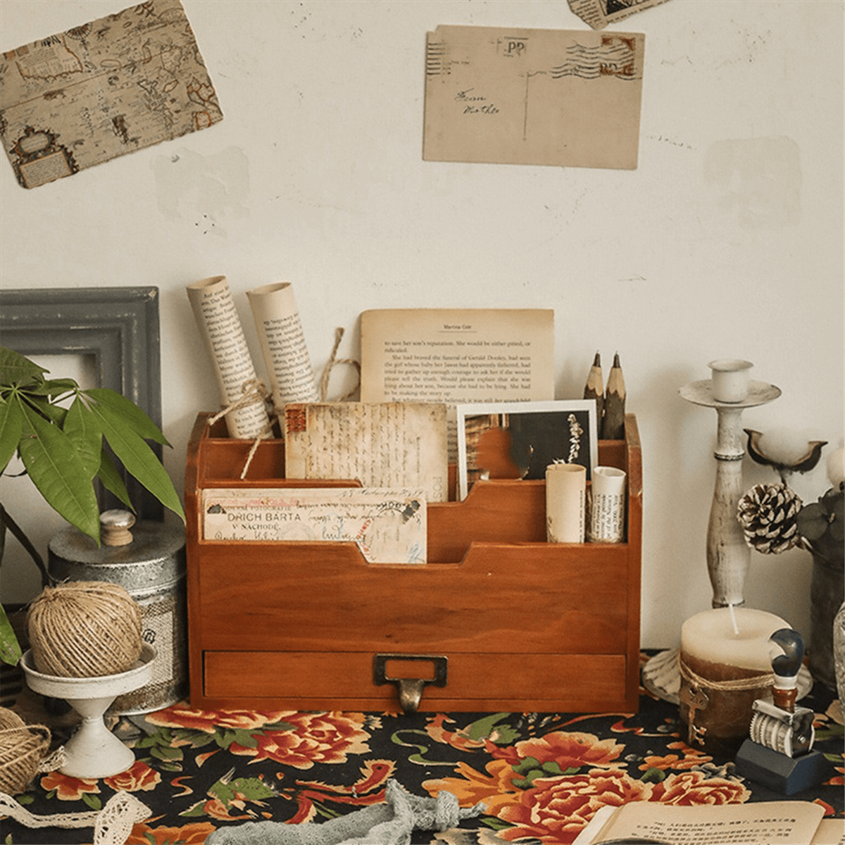 Office Desktop Storage Box Mask File Stationery Finishing Rack Japanese Card Information Picture Book A4 Paper Rack