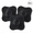 black, variant on Silicone Sink Strainer, 3 Pack TPR Drain Hair Catcher with Suction Cup Base and Handle Design, Fine Mesh Kitchen Sink Filter for Food Debris and Drain Protection