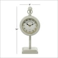 thumbnail image 4 of DecMode 15" White Metal Pendulum Clock, 4 of 8