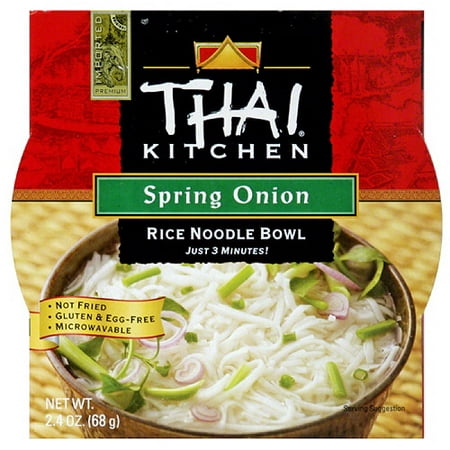 Thai Kitchen Spring Onion Rice Noodle Bowl, 2.4 oz, (Pack of