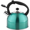 thumbnail image 2 of walmart Basics Stainless Steel Tea Kettle, 2.4-Quart, Teal, 2 of 4