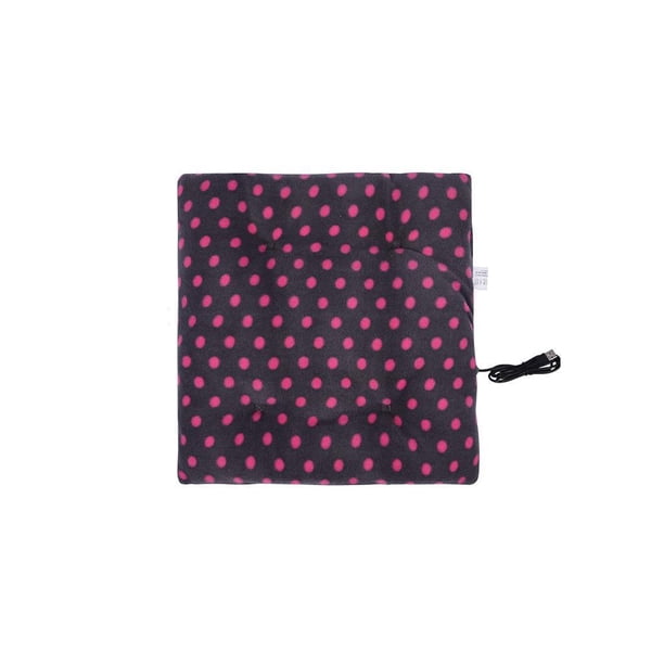 Matsuzay Almohadilla de calefacción eléctrica USB para oficina, dormitorio, dormitorio de negocios, asiento y cómodo, alfombrilla para silla, Suministros térmicos Rosa roja Matsuzay HA070980-06