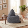 thumbnail image 2 of Giantex Bean Bag Chair, Accent Lazy Sofa, Comfy Floor Lounger for Living Room, Dark Gray, 2 of 9