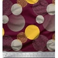 thumbnail image 1 of Soimoi Moss Georgette Fabric Abstract Circles Abstract Print Sewing Fabric Yard 42 Inch Wide, 1 of 1